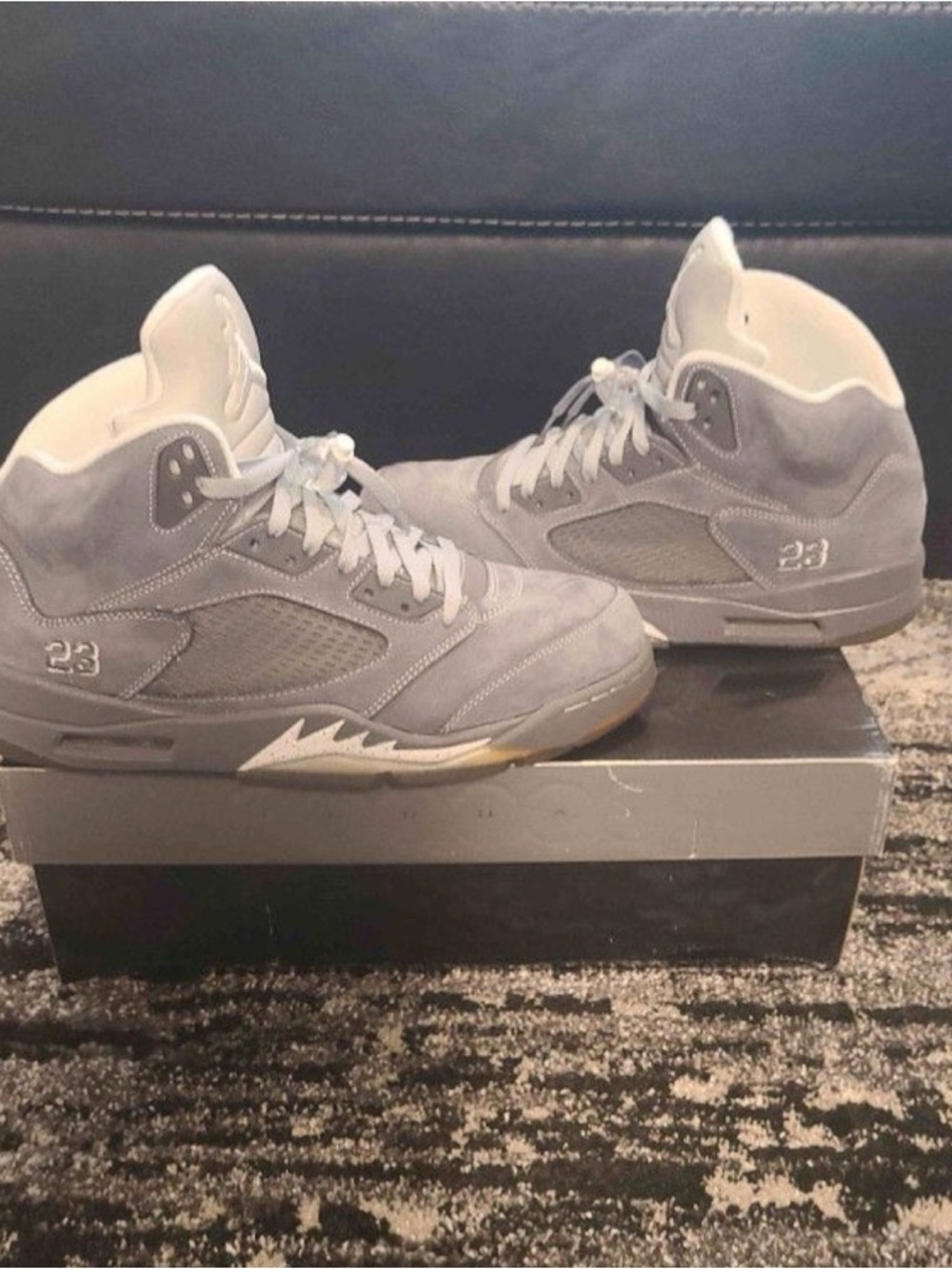 Men’s Air Jordan Wolf Grey 5 Size 11